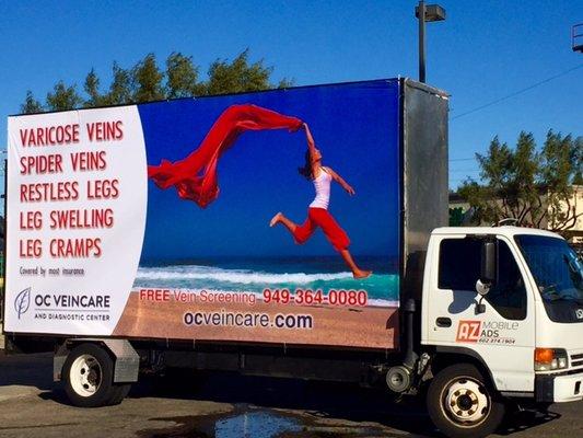 Billboard truck in CA