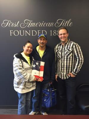 Congratulations to Eric and Rita on the purchase of their first home!