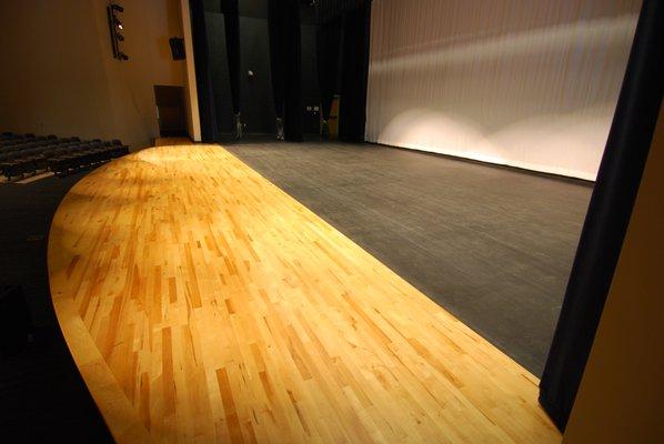 Apex Friendship High School - Stage - Painted & Stained Wood Flooring