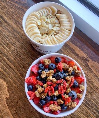 Nutty Bowl and super berry bowl