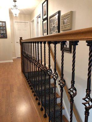 After balusters!