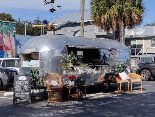 The Airstream...from a distance.