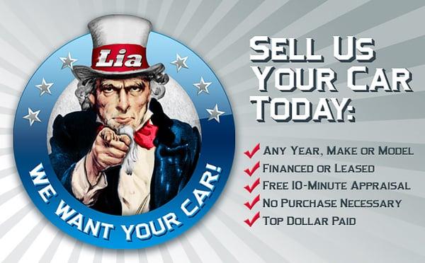 Looking to Sell a Vehicle? We are Always Looking for Locally Owned Vehicles for Our Inventory & We Pay You Top Dollar!!! Come on Over!