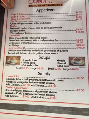 Menu as of 4/6/24