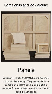 Custom wood painting panels