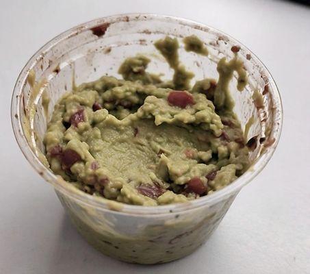 Nasty brown guac.