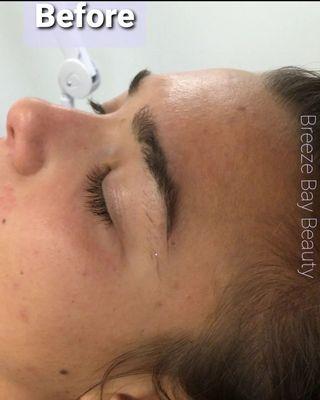 Client without lash extensions (Before)