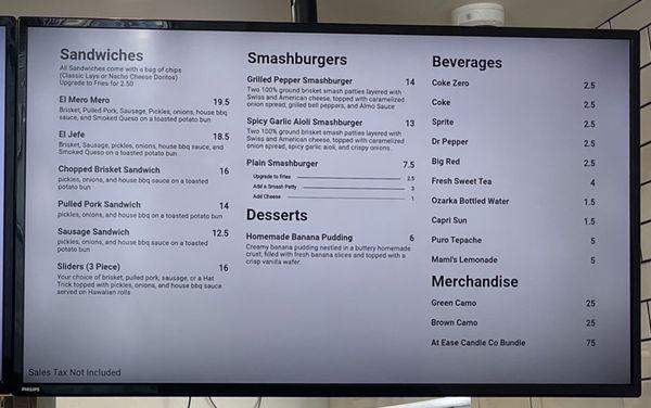 Menu 2/2