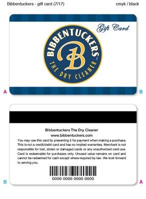 Give the gift of Clean! We now have Bibbentuckers Gift Cards.