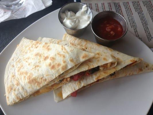 Chicken black beam quesadilla