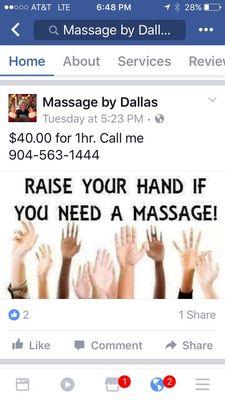 A wonderful therapeutic massage for a great price