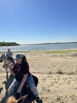 Trail ride at Cross Timbers Trailhead