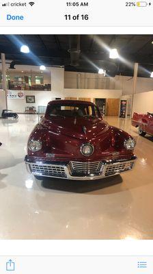 Museum quality antiques shipped enclosed Tucker Torpedo