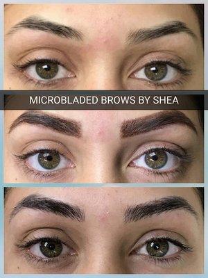 Round 1 - Touch up in 4 weeks to safely create density Microblading cost is $600 [includes a 4 week refinement appointment]