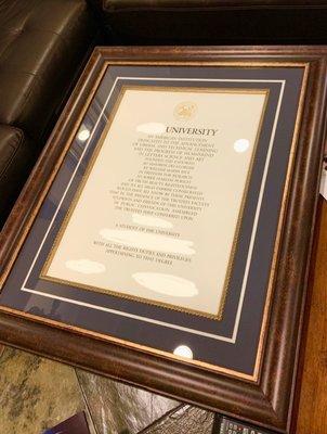 Diploma Frame