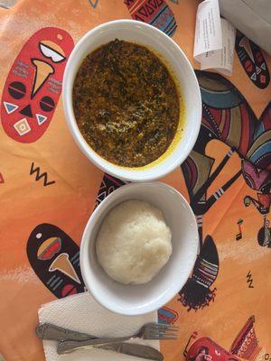 Fufu with Egusi Soup