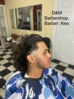 D& M Barbershop,  Barber: Alex  Feel free to come on in, Tuesday Wednesday, Friday and Saturday. Contact me 2092708513.