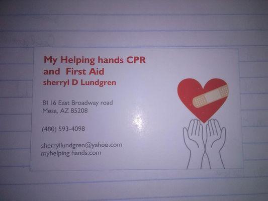 CPR and First Aid Training.