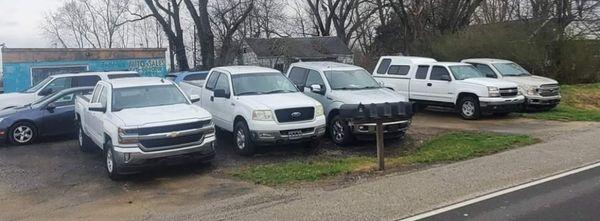 A Good Assortment Of Trucks.