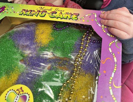 King cake with beads included