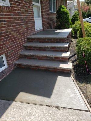 Brick Steps  , limestones