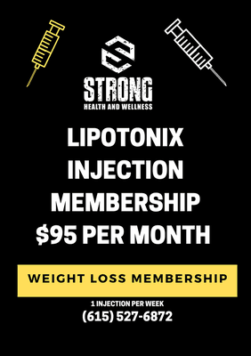 Lipotonix weight loss injection memberships now available!