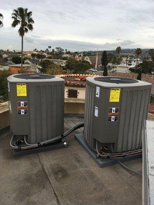 Condenser unit installation