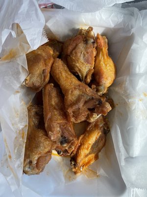 Mild wings, sold in tens.