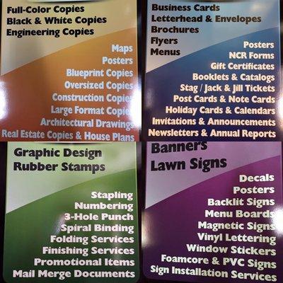 We offer these services and SO much more!