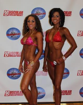 Max Muscle Maidens at NPC competition! Heather Barbosa first event and took 1st place!