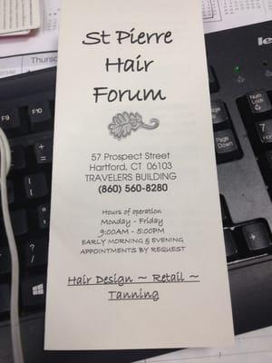 St Pierre's Hair Forum