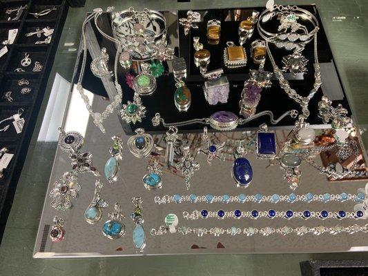 Sterling Silver and Wide Array of Natural Stones, Straight from India!