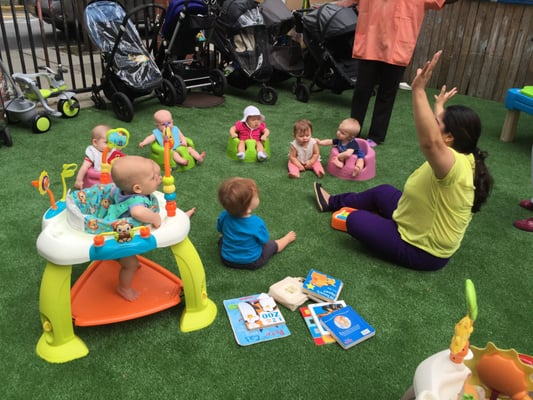 Circle Time in the Backyard!