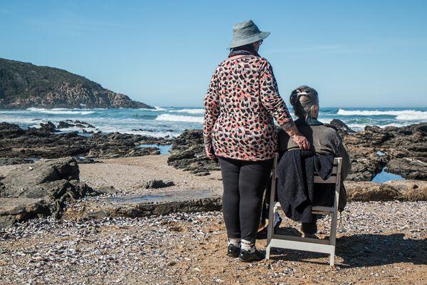 Coast Care offers companionship for our elderly clients: sharing stories, playing games, trips to the beach, and more.