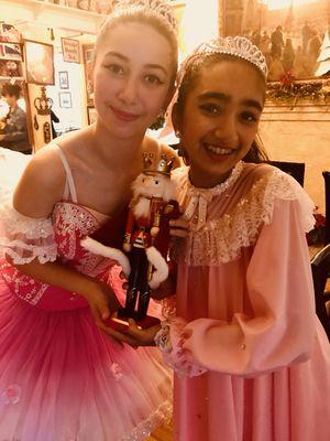 Company girls loved being part of the "Nutcracker Tea" at The English Tea Room!