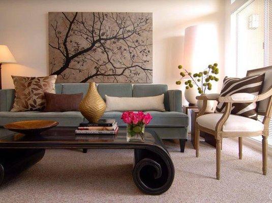 I love the theme, colors, and natural light in this living area.  What do you think?