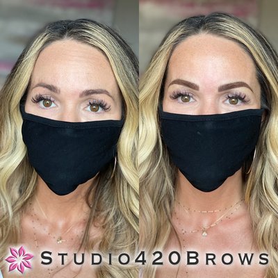 Covered up some old microblading and gave her a more defined shape.