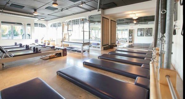 The main Pilates Room at Avenue Pilates