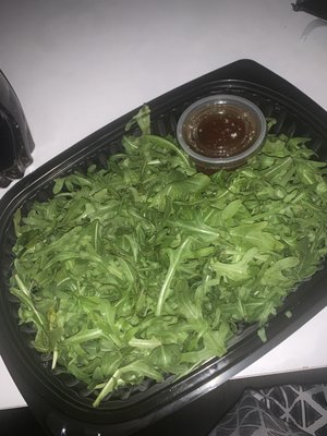 Arugula that I order as a topping