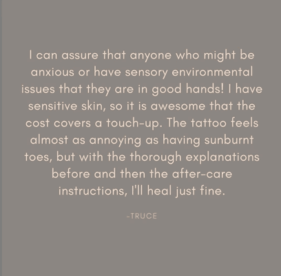 Are you feeling a little nervous about your appointment? I totally understand! That's why we will discuss every portion of your service!