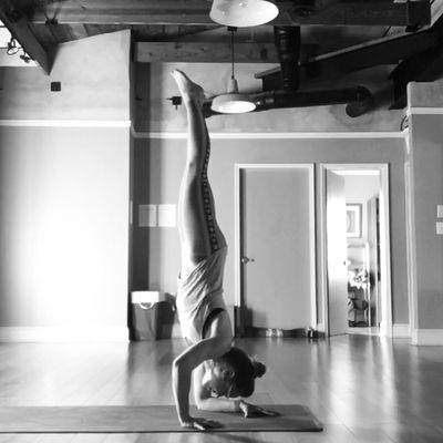 Inversions at Loft Yoga.