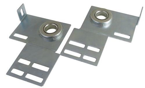 End Bearing plates zinc coated with lag flange