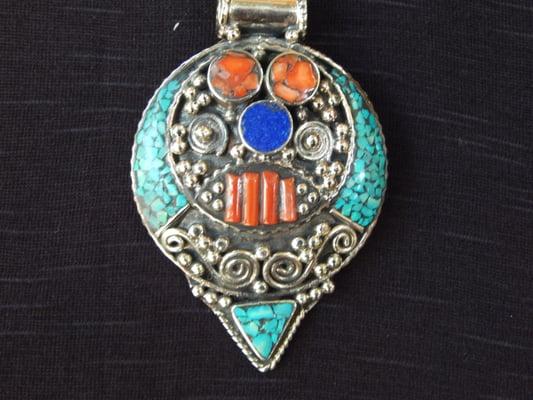 One of many pieces of Sterling Silver and Precious Stone pieces!!!
 Turquoise, Coral and Lapis!!!