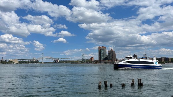 Boat approaching the dock