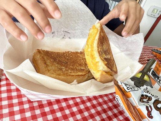 Kids grilled cheese