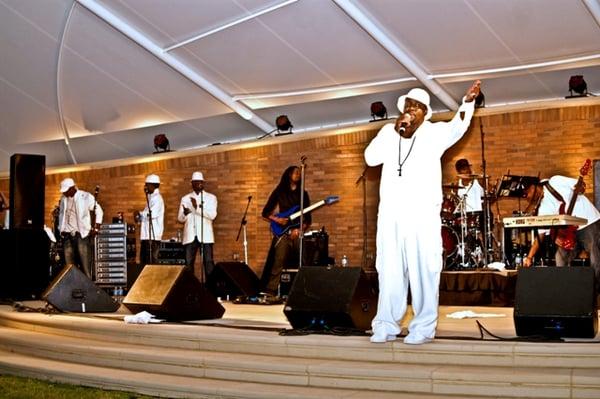 Bobby Brown performs at the Amphitheater at Riverdale Town Center.