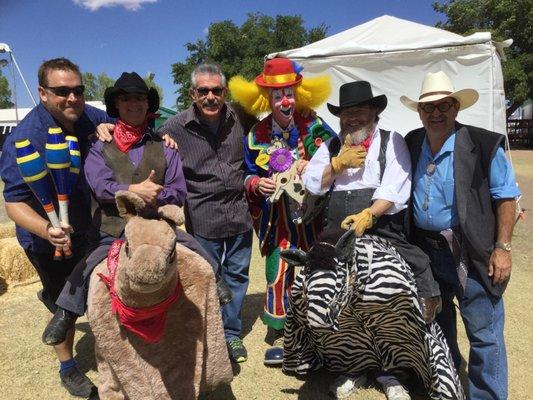 Grounds acts of 2017 Godfrey the Magician,  Greg Frisbee juggler,  Hypno Joe, Lanky the Clown,  and the Fables of the West.