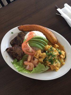 Plato típico ecuatoriano Bandera