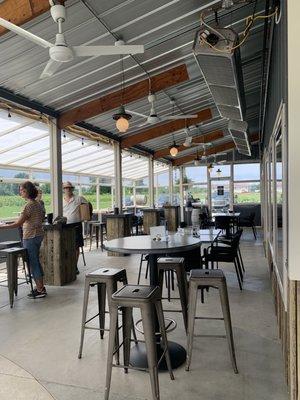 Amazing patio with windows that open