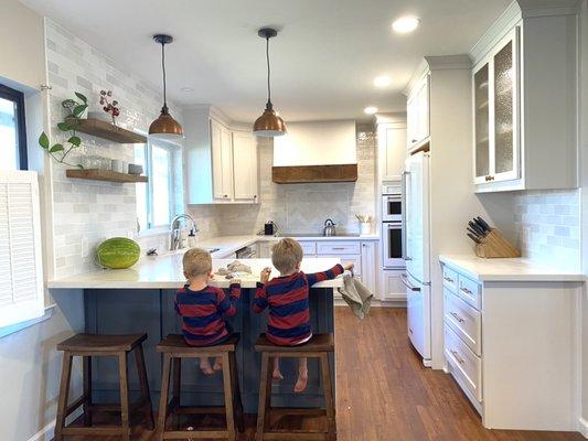 New kitchen with new aunties cabinets